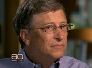 Ações da Microsoft, empresa fundada por Bill Gates, valorizaram muito no último ano Foto: CBS / Reprodução